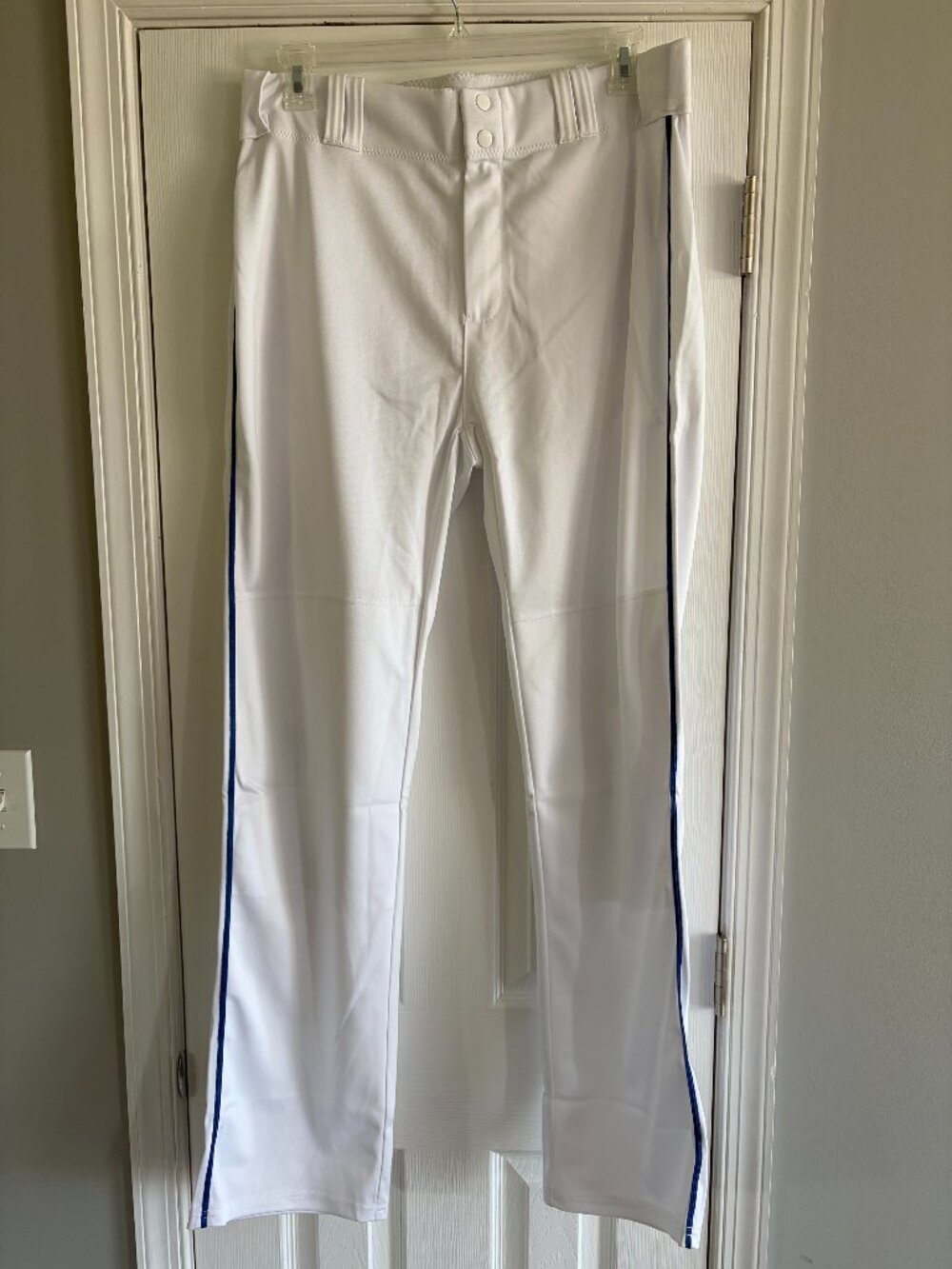 Mens Alleson Athletic baseball pants with blue piping size XL Brand New